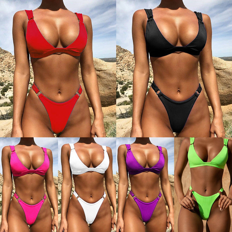 Bikini Sexy Triangle Ring Swimsuit