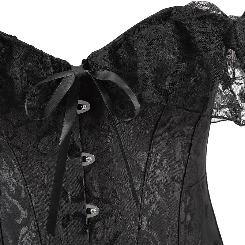 Haut à manches courtes en dentelle