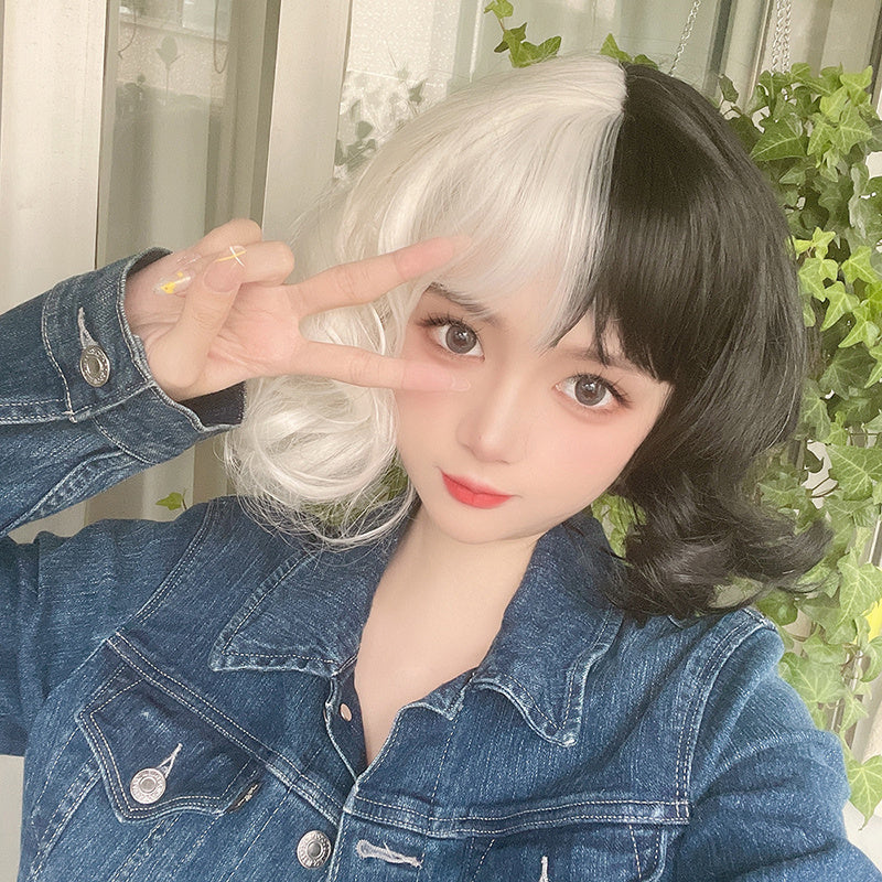 Cruella Black and White Wig
