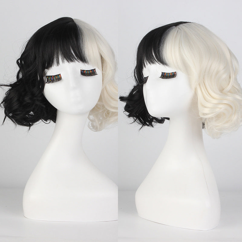 Cruella Black and White Wig