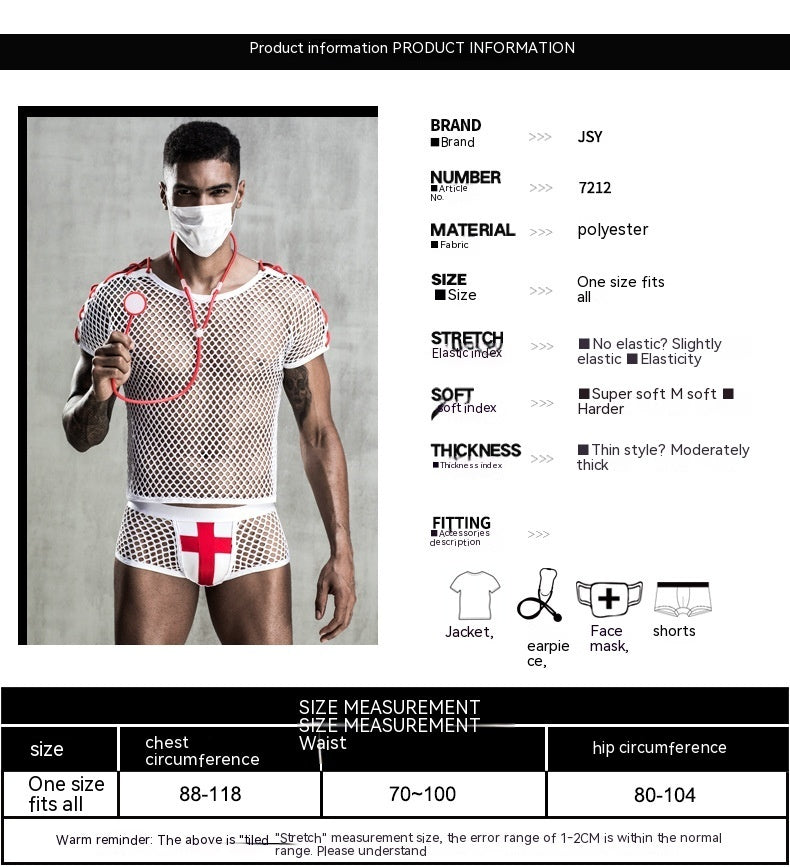 White Netting Doctor Uniform