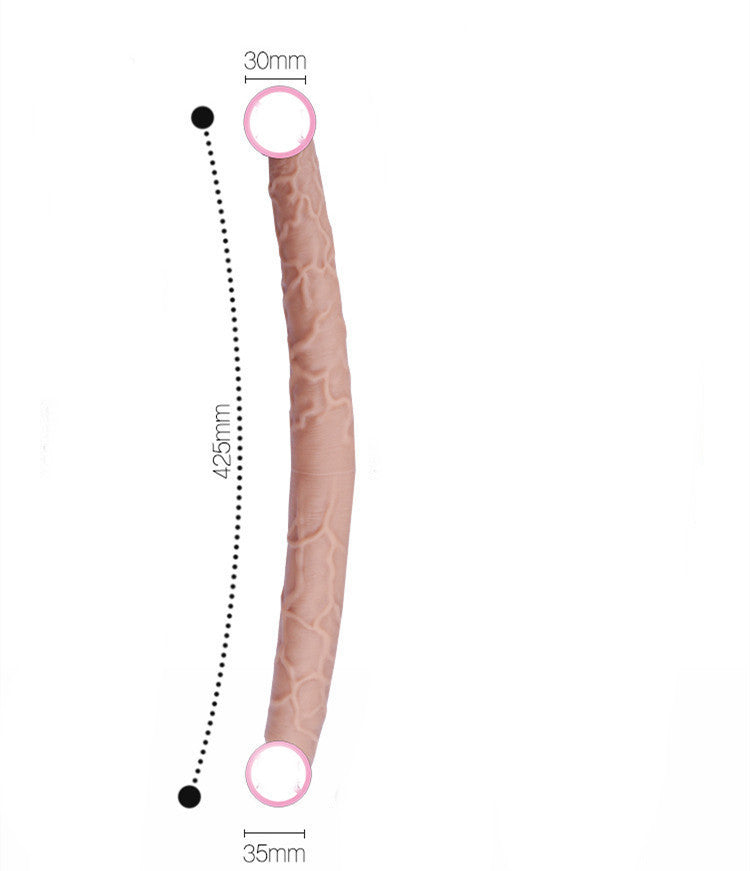 Jouet de massage en silicone à deux têtes de dragon pour femme