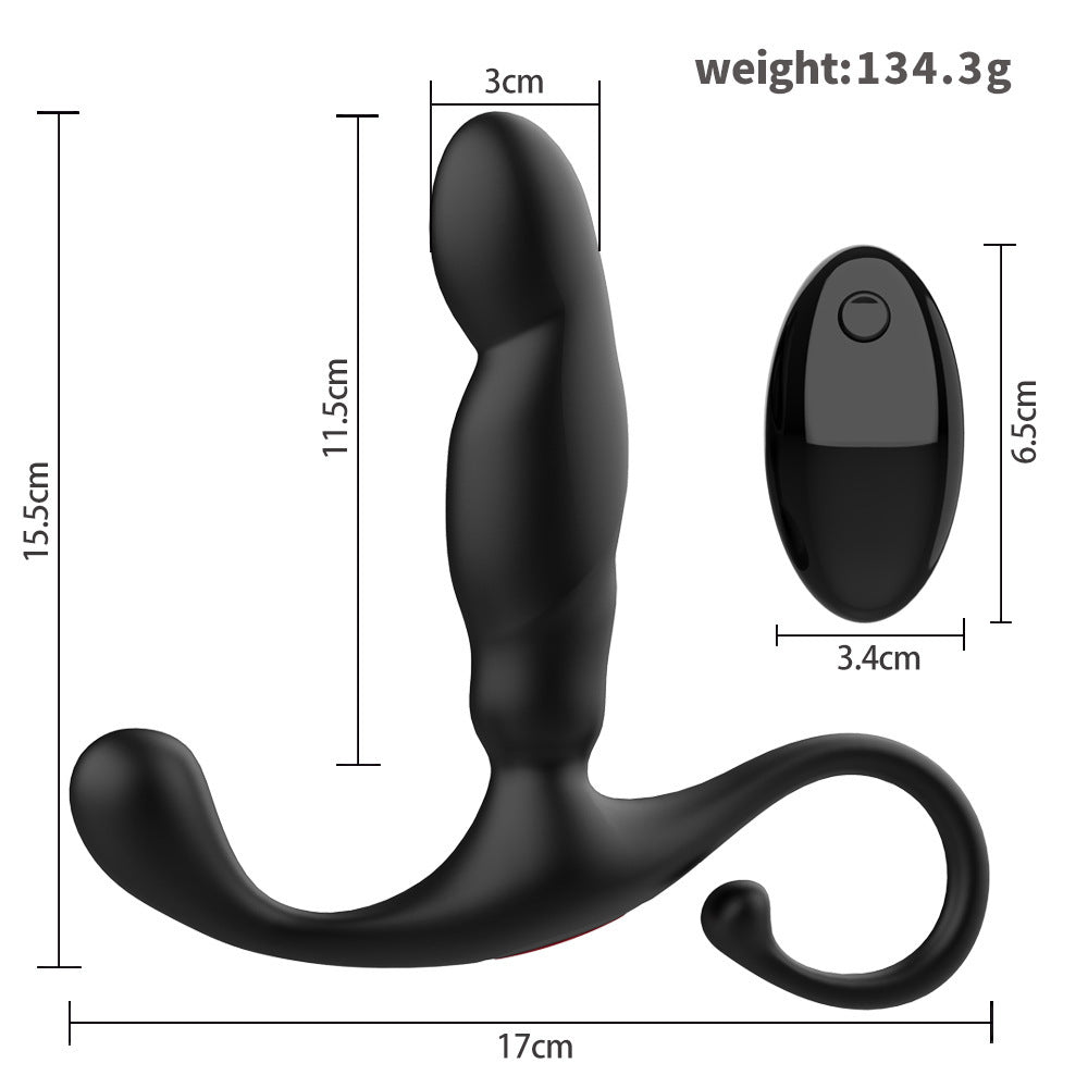 Plug vibrant rechargeable en silicone Black Warrior