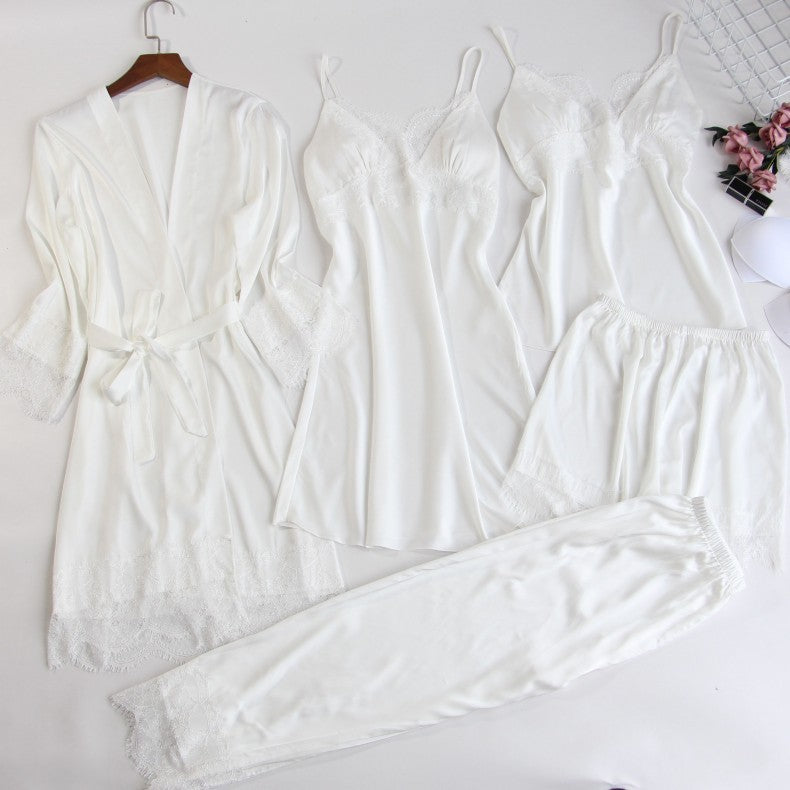 LUXXX Five-Piece Sexy Lace Nightgown