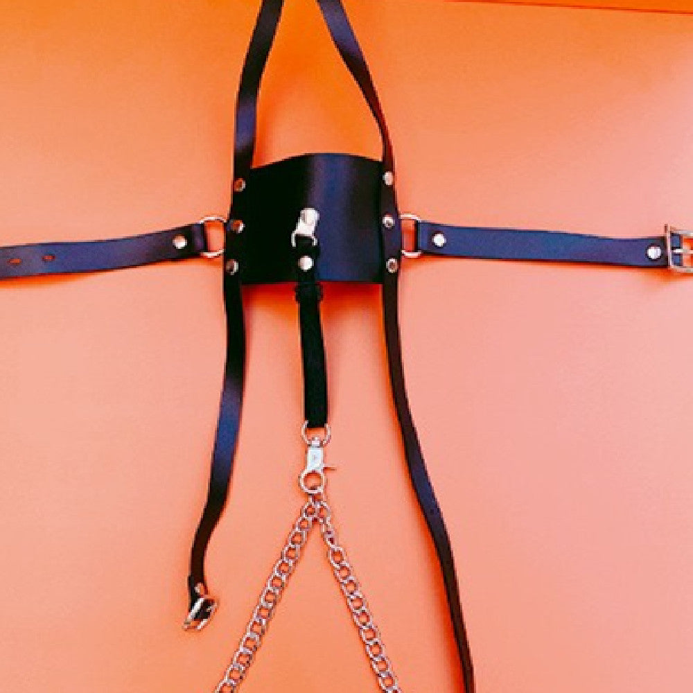 Punishment Set Bonding, Gagging, Straps and nipple plug