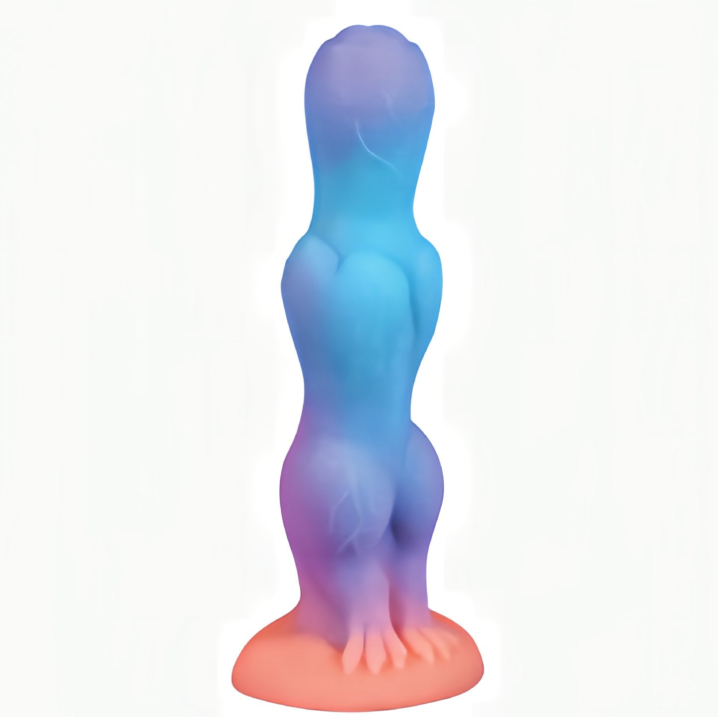 Plug anal lumineux en silicone de couleurs mélangées