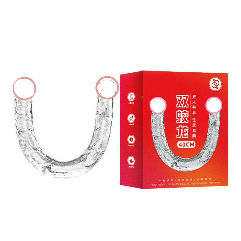 Plug anal de massage vibrant à double tête