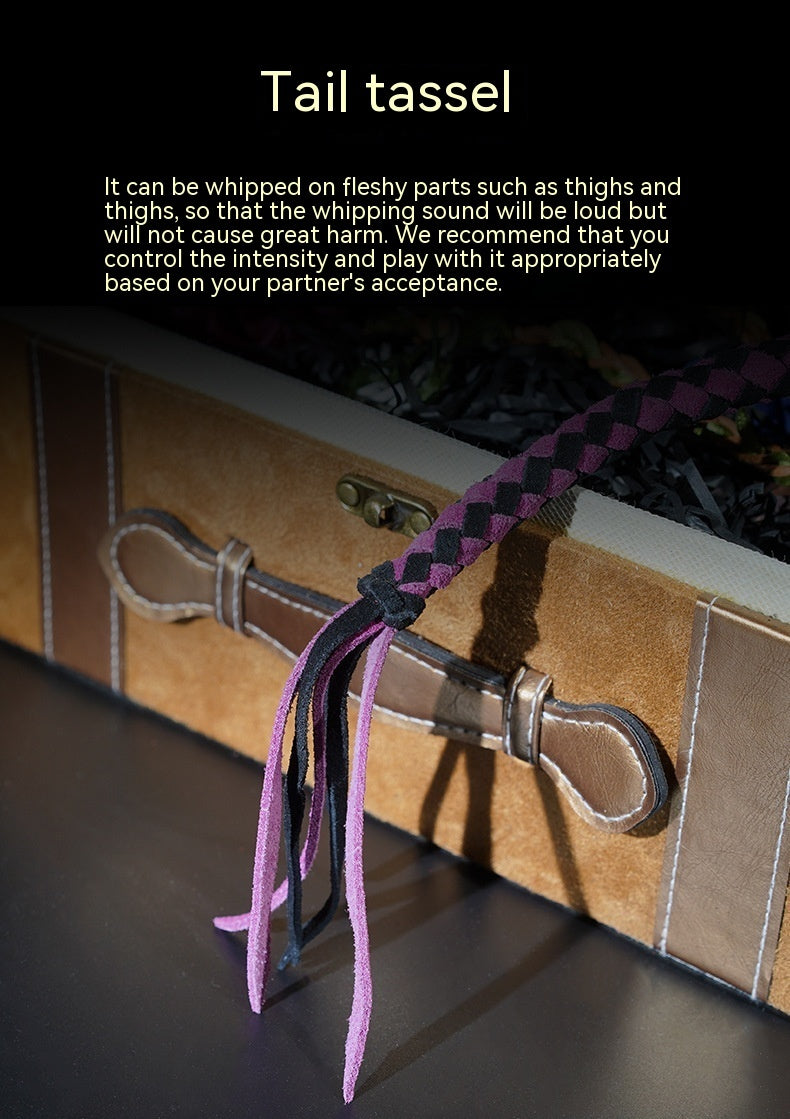 Cravache de punition tissée à la main