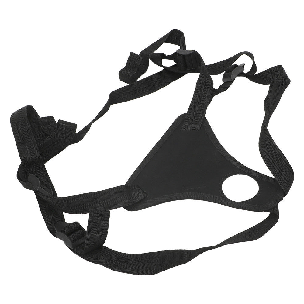 LUXXX Black Eyelet Leather Jock Strap