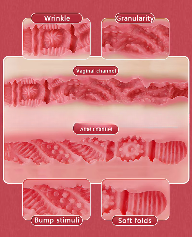 Half Female Body, with Big Breast, Vagina and Anus