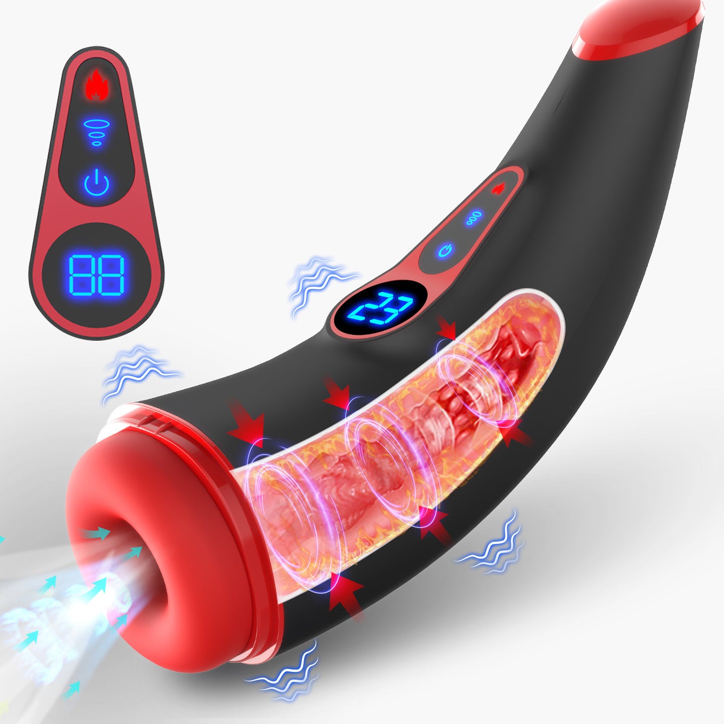 Telescopic Succion Heating Electric Massager