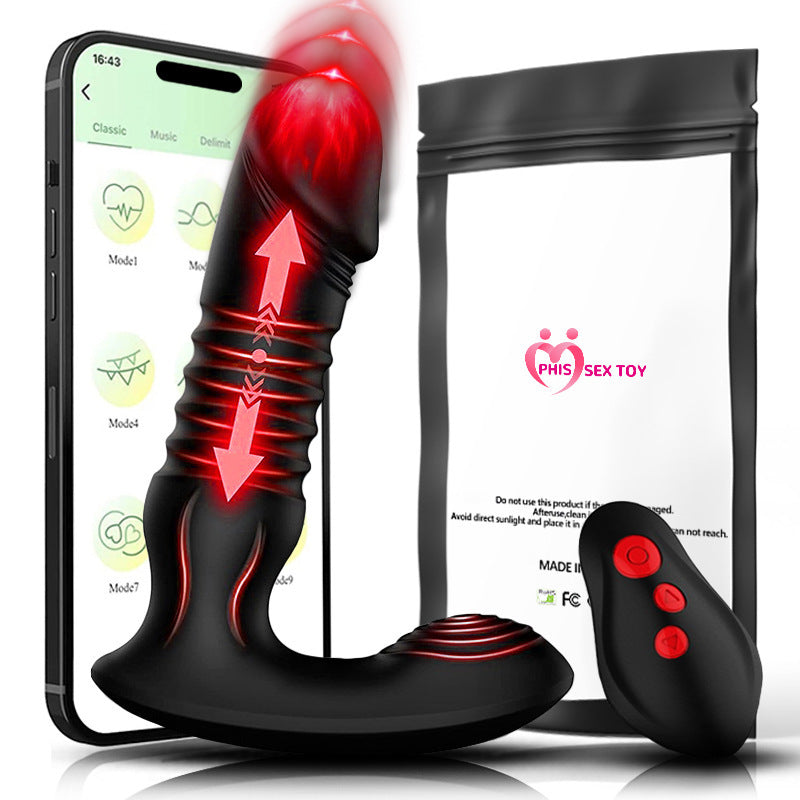 Remote Control Butt Plug Telescopic Prostate Massager