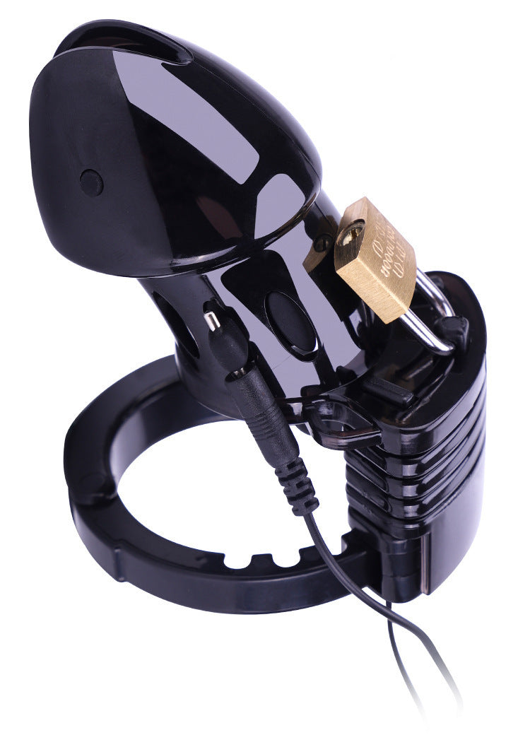 Cage de chasteté à choc électrique de deuxième génération pour hommes, anneau élastique réglable
