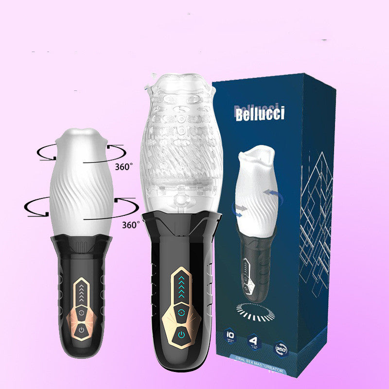 Jouet masseur rotatif en silicone rechargeable par USB