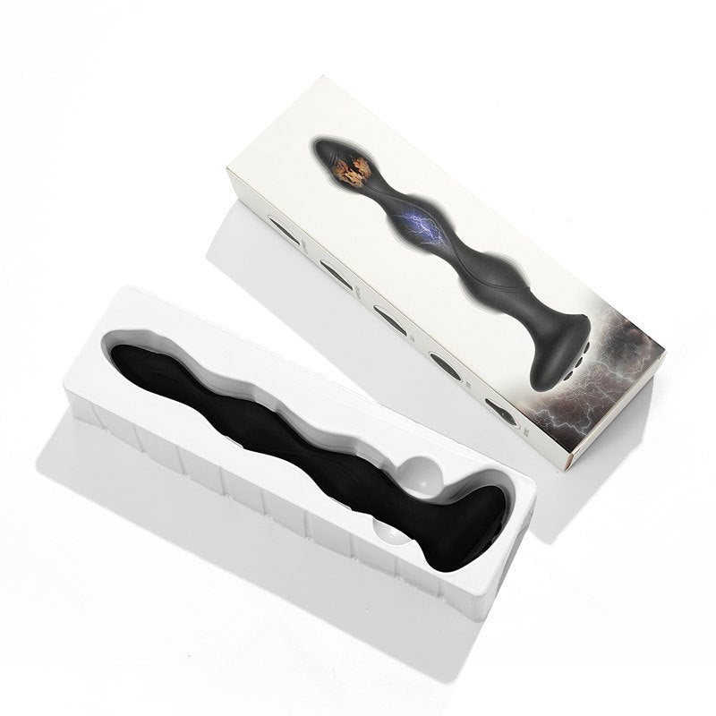 Plug anal en perles pour masseur de prostate