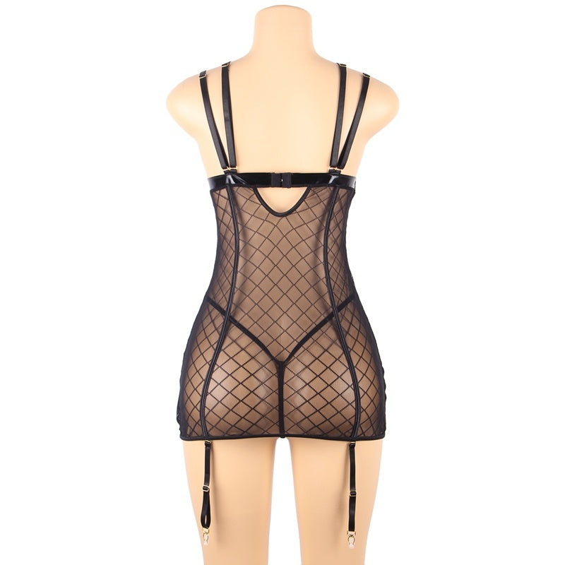 Lingerie en maille pour femmes rondes