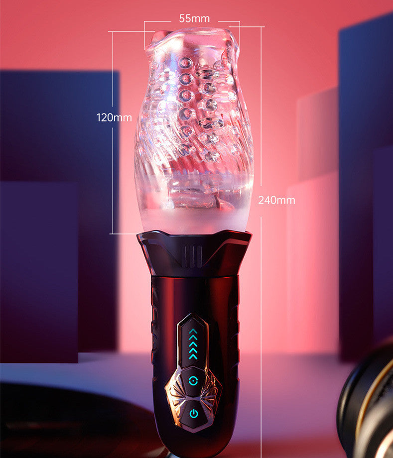 Jouet masseur rotatif en silicone rechargeable par USB