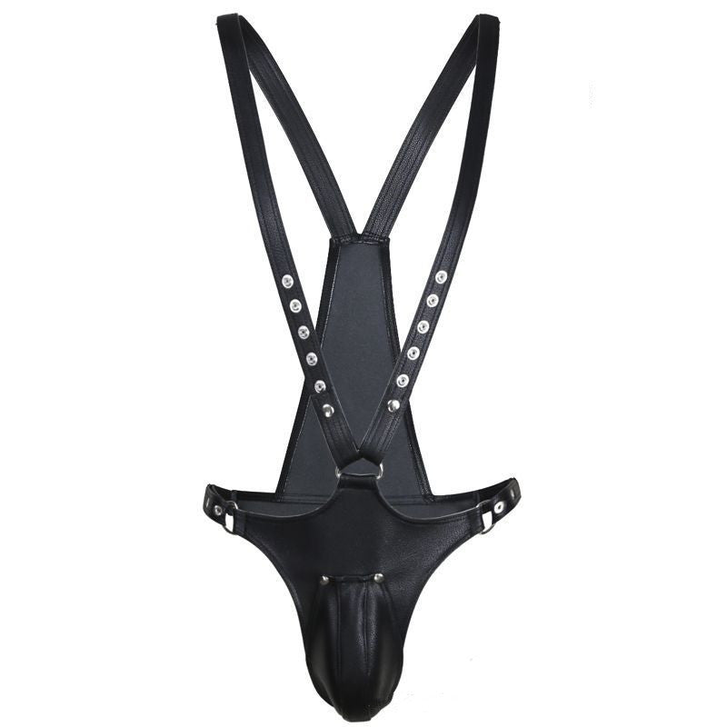 LUXXX Patent Leather Nightclub Bodysuit