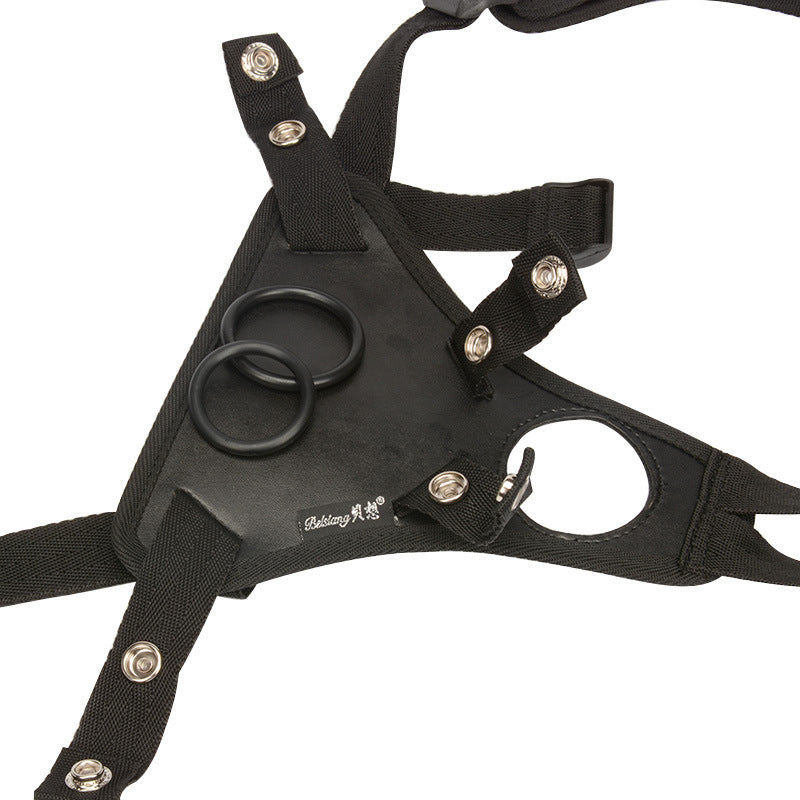 LUXXX Black Eyelet Leather Jock Strap