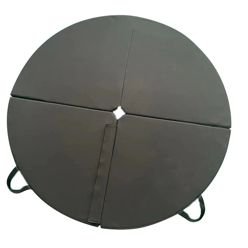 Tapis de pole dance pliable et rond, coussinets de gymnastique, anti-chute, antidérapant