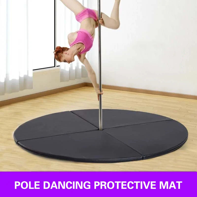 Tapis de pole dance pliable et rond, coussinets de gymnastique, anti-chute, antidérapant