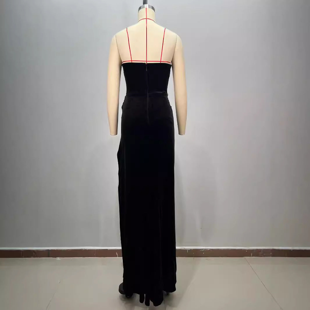Robe de soirée longue et ajustée