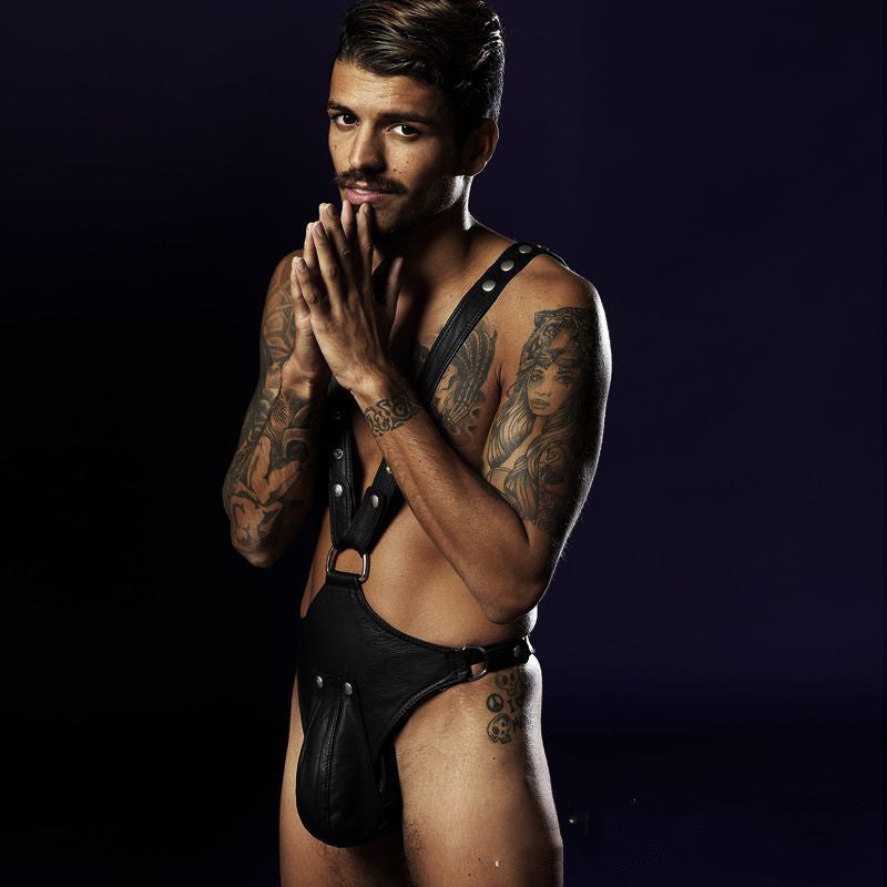 LUXXX Patent Leather Nightclub Bodysuit