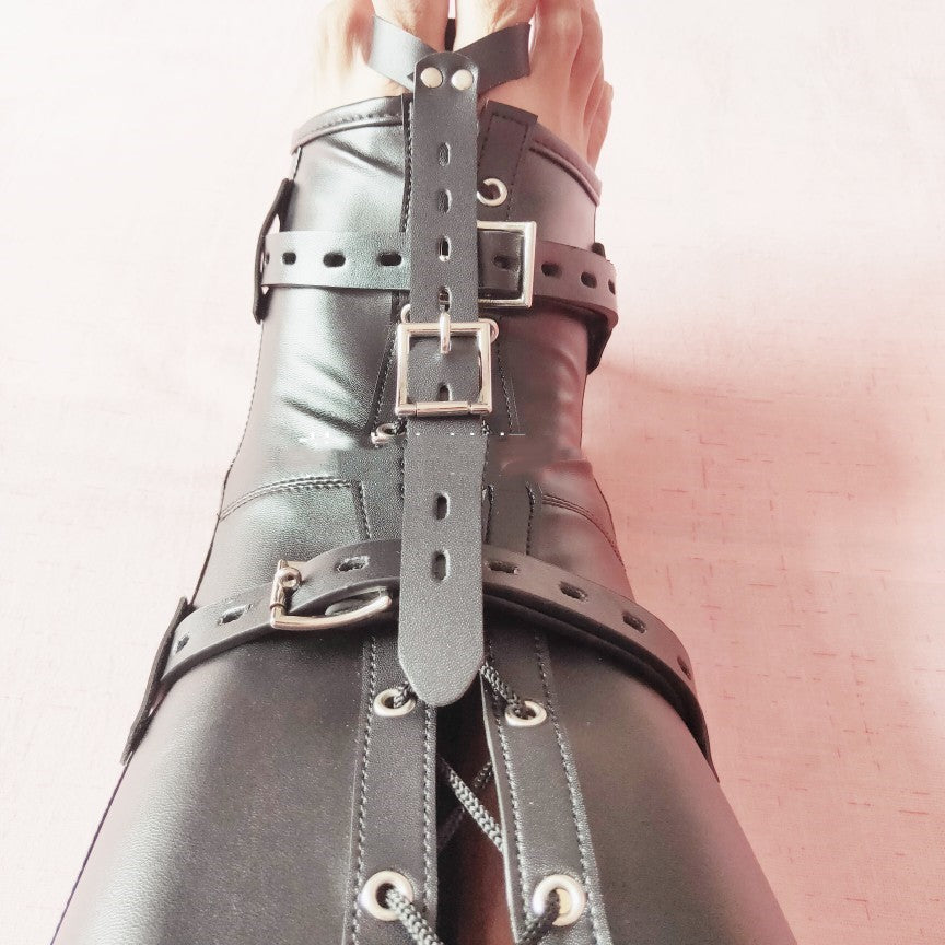 Sac de bondage érotique à double jambe avec sangles sirène auto-agrippantes