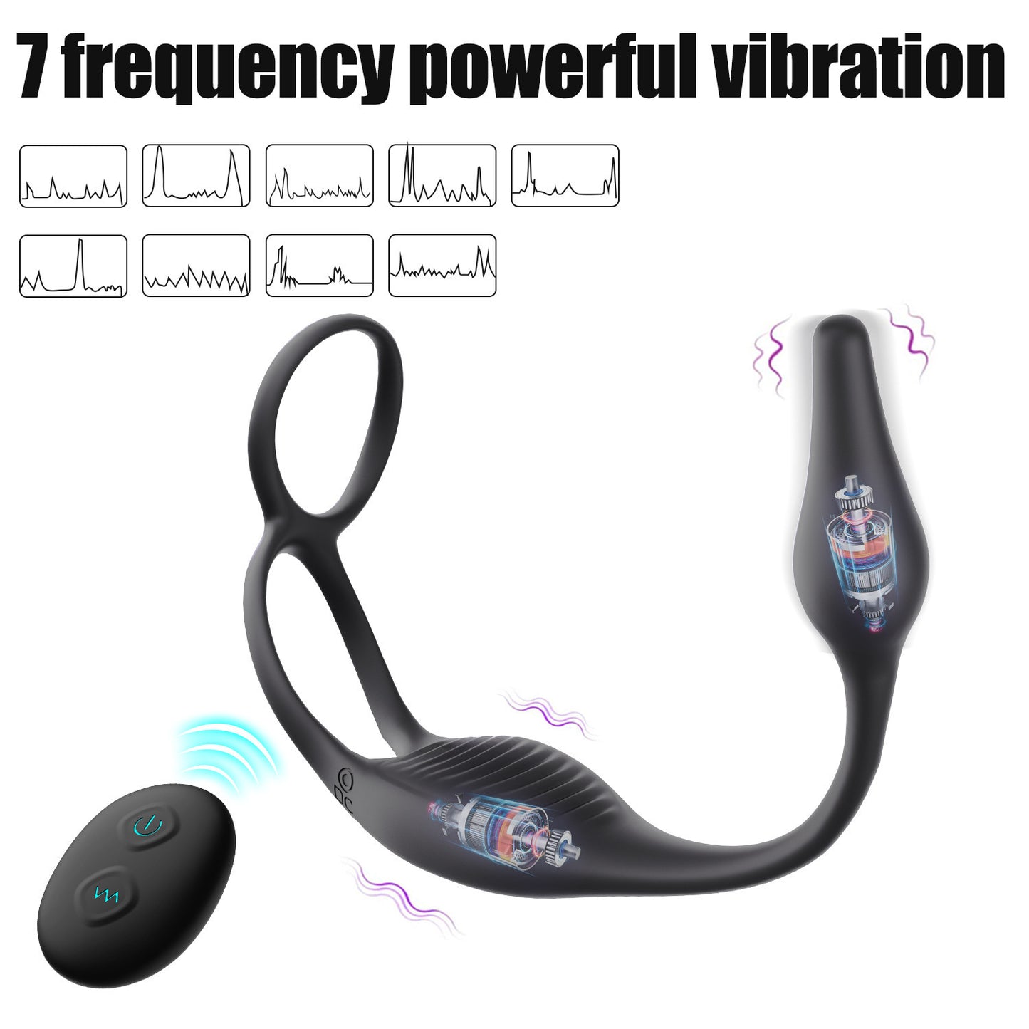 Prostate Remote Control Double Stimulation Massager