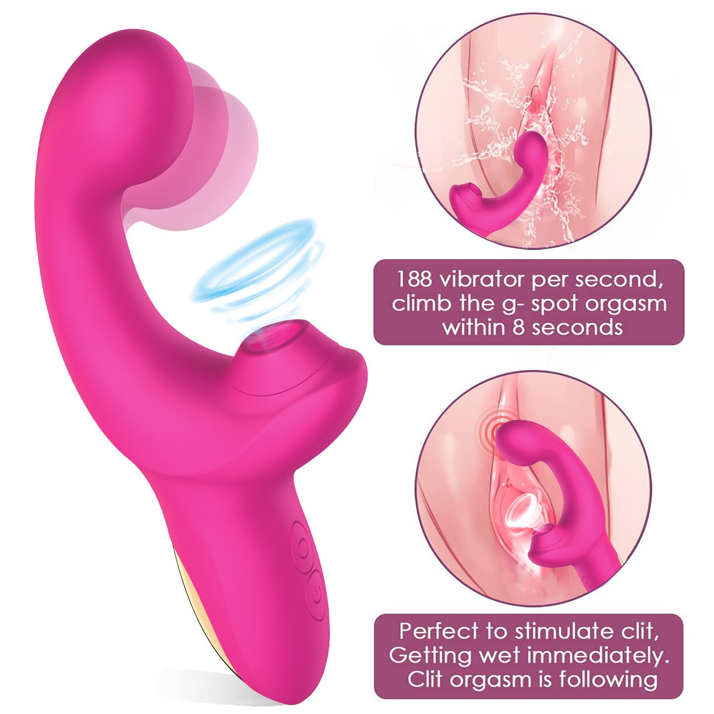 G-spot Massage Finger Multi-frequency Sucking