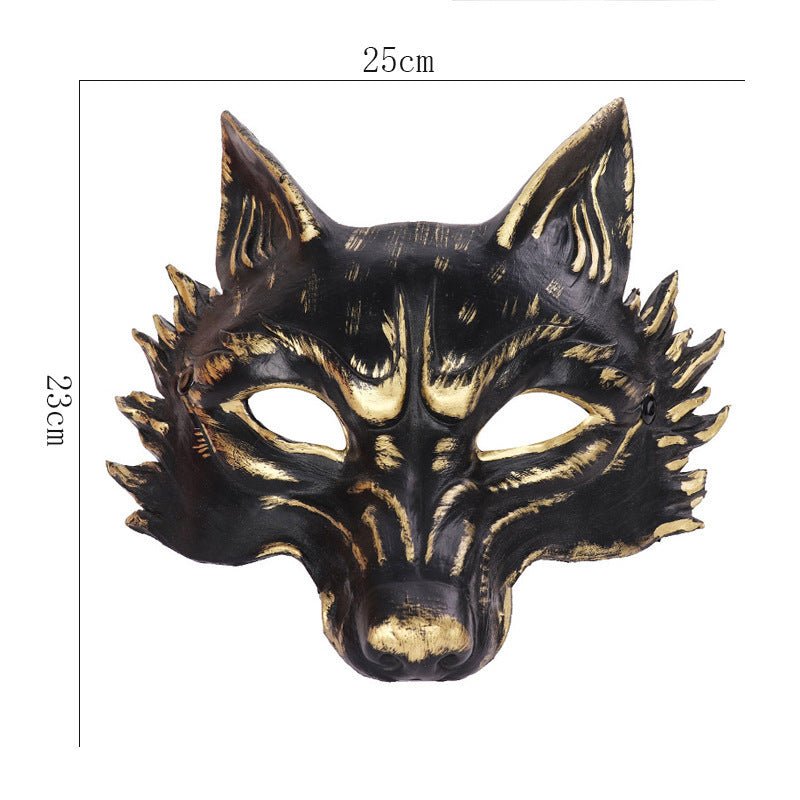 Masque de renard noir animal