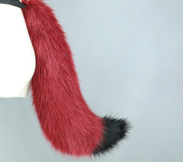 Oreilles d'animaux de cosplay, costume de queue