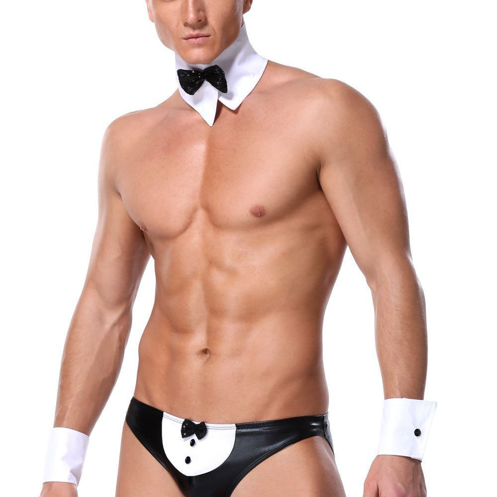 Patent Leather Three-piece Suit