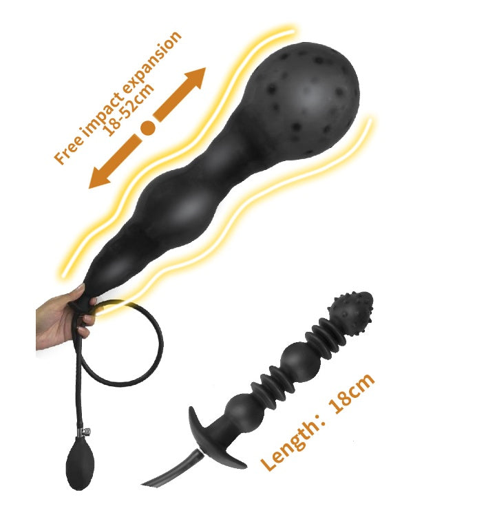 Inflatable Large Butt Plug Dildos - Vaginal Anal Expansion Prostate Dilator