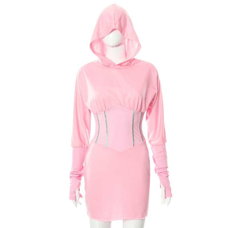 Robe à capuche corset