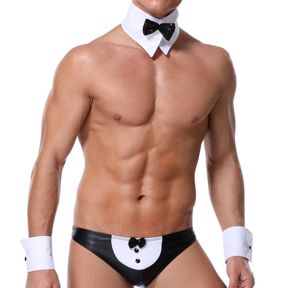 Patent Leather Three-piece Suit