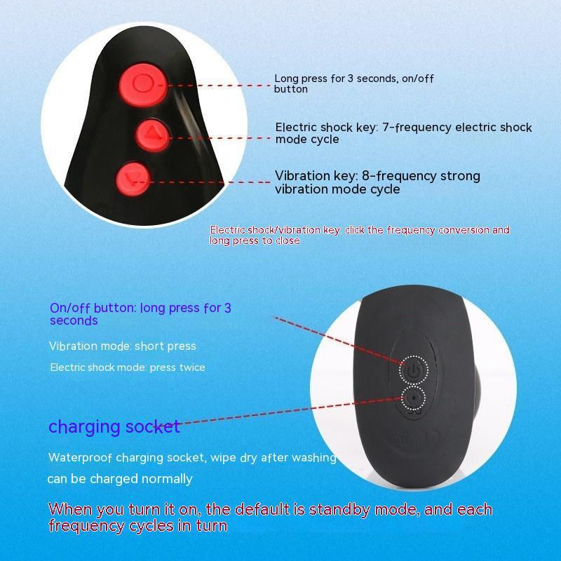 Electric Shock Butt Plug Remote Control Vibration