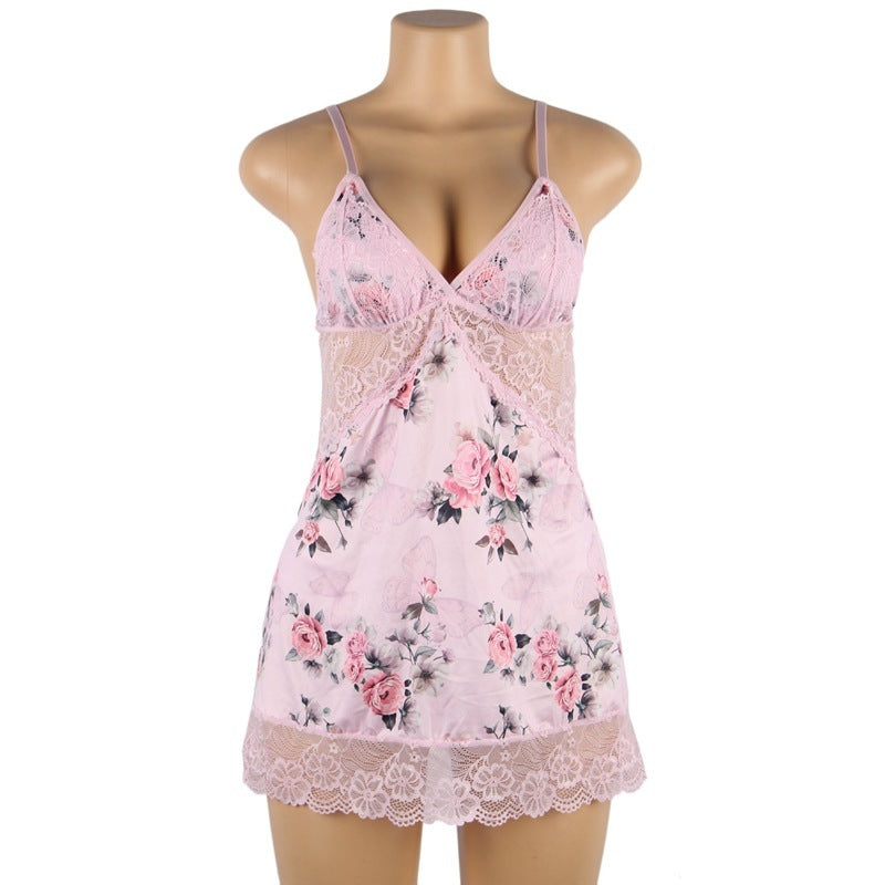 Nuisette patchwork brodée grande taille