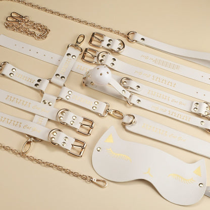 VIPXXX WHITE Bondage et discipline Menottes Menottes pour les pieds