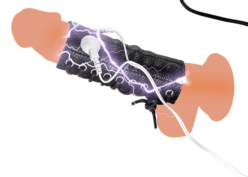 Bague en cuir à double électrode pour poulet