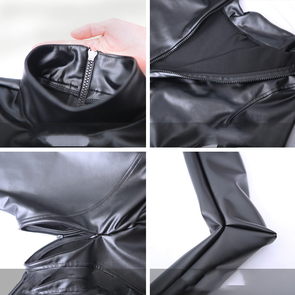 Combinaison intégrale en latex PU