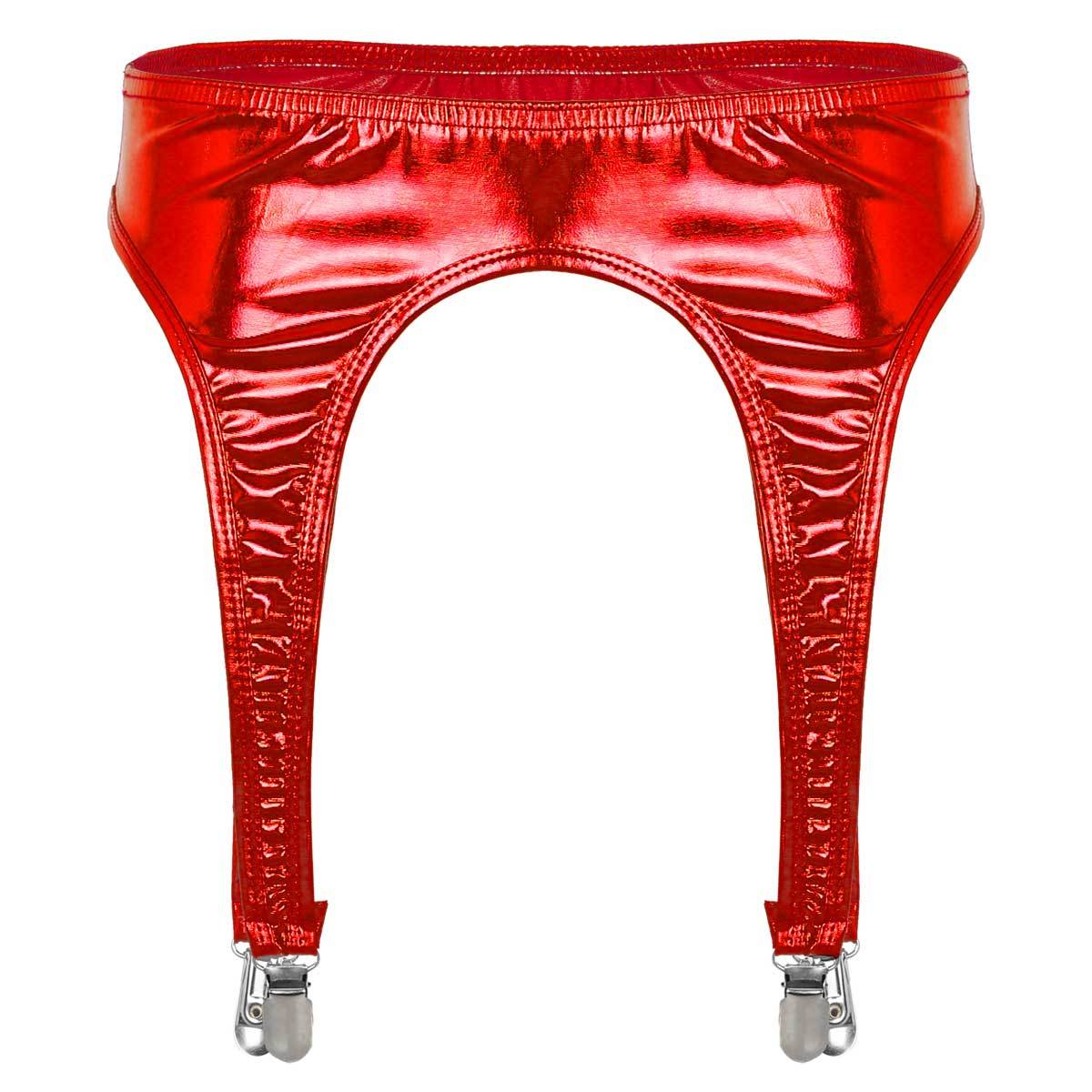 Porte-jarretelles en cuir verni LUXXX