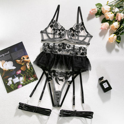 Four-piece Skirt & Bra Set