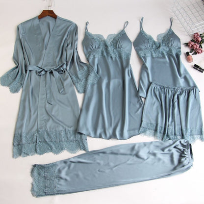 LUXXX Five-Piece Sexy Lace Nightgown