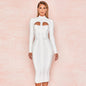 Robe moulante blanche