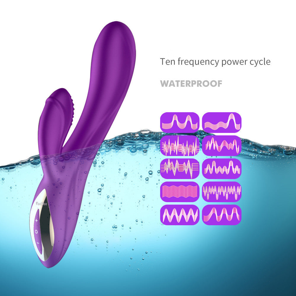 Vibration double tip  massager silicone