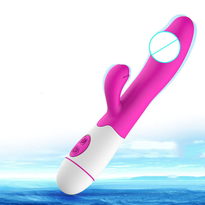 Silicone massager vibrator