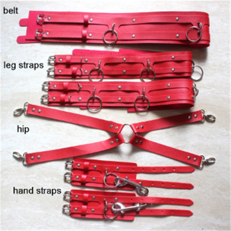 Leather Belt set hands, waist, thighs