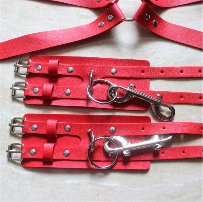 Leather Belt set hands, waist, thighs