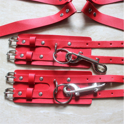 Leather Belt set hands, waist, thighs